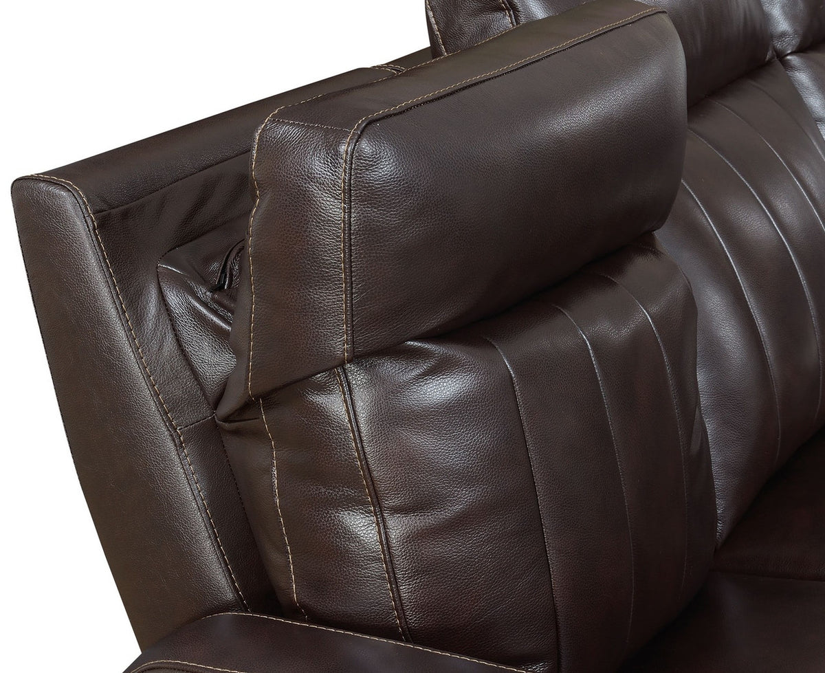RONAN Top-Grain Leather Power Sofa & Loveseat