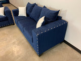EXELLA Blue Sofa & Loveseat