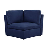 Crosby - Modular Wedge - Blue Fabric