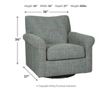 Renley - Swivel Glider Accent Chair
