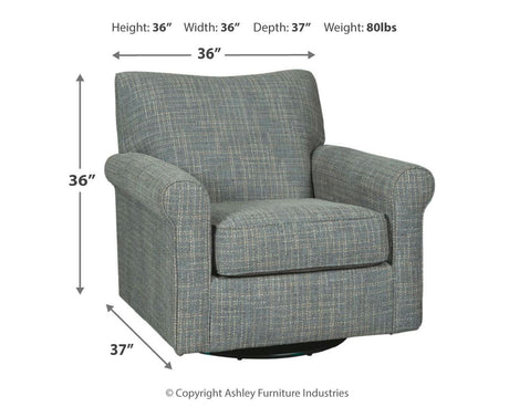 Renley - Swivel Glider Accent Chair