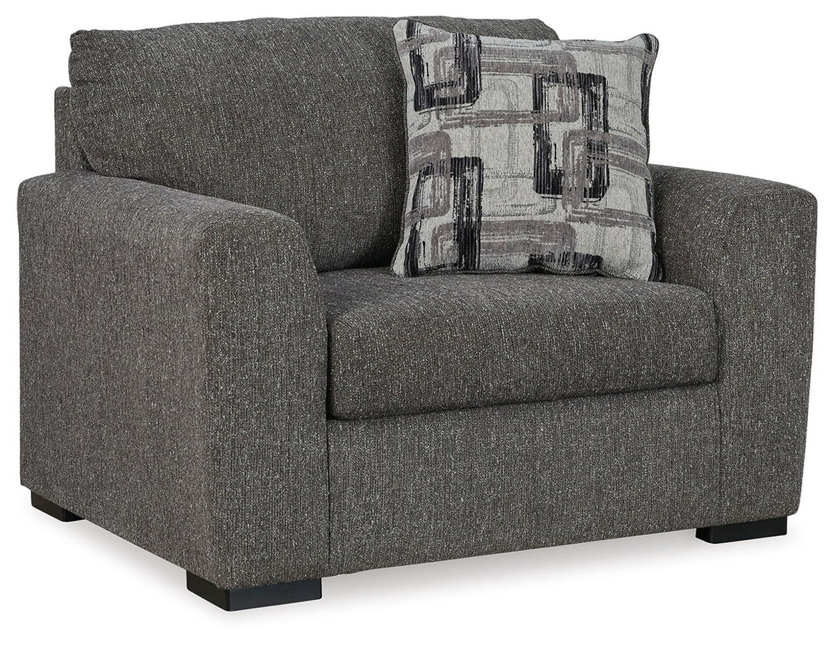 Gardiner - 2 Pc. - Chair And A Half, Ottoman - Pewter