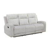 Benton - Double Reclining Sofa - Light Gray