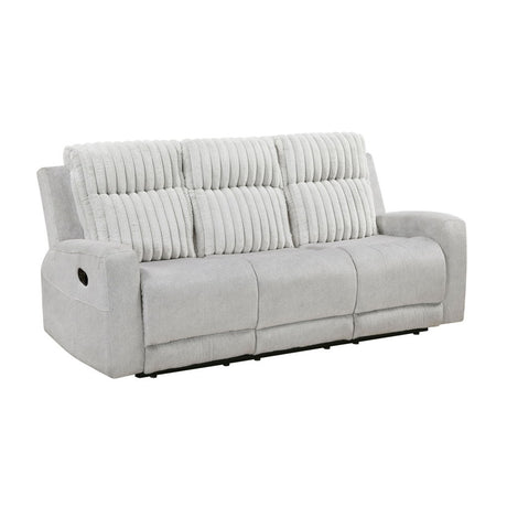 Benton - Double Reclining Sofa - Light Gray