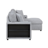 Pompano - Sectional With Chaise, Pull-Out Bed And Hidden Storage, Charging Ports