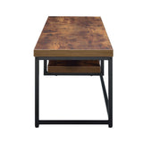 Bob - 16" TV Stand - Weathered Oak & Black Metal