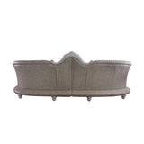 Dresden - 43" Sofa With 5 Pillows - Synthetic Leather & Vintage Bone White