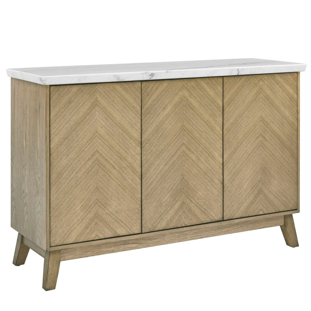 Vida - Marble Top Server - White