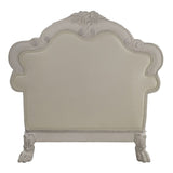 Dresden - Chair With 2 Pillows - Synthetic Leather & Bone White