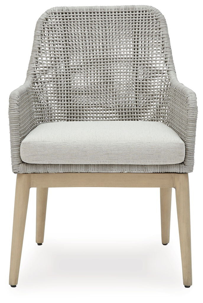 Seton Creek - Arm Chair With Cushion (Set of 2) - Gray