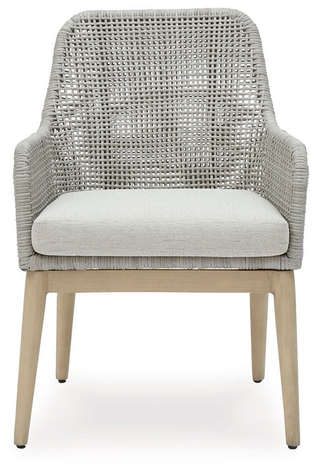 Seton Creek - Arm Chair With Cushion (Set of 2) - Gray