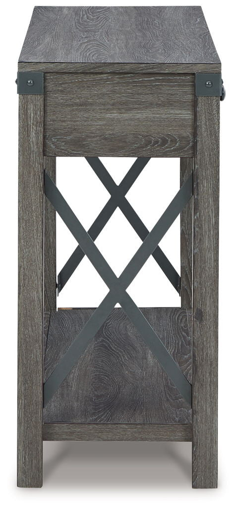 Freedan - Console Sofa Table - Grayish Brown