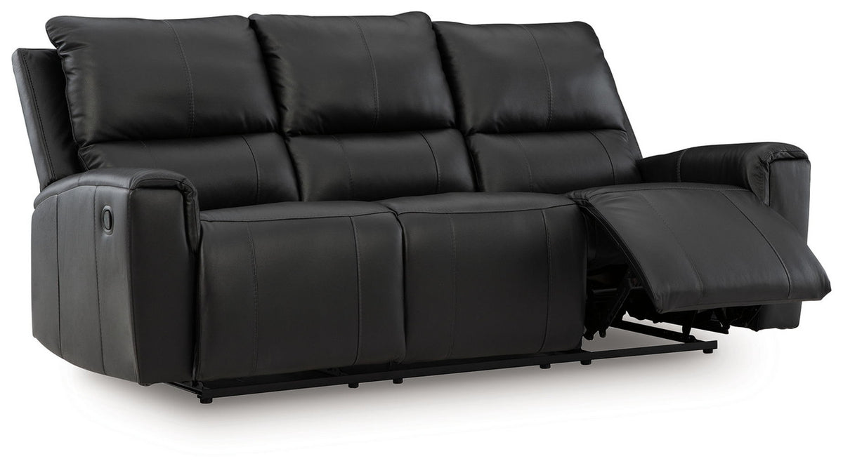 Glossmore - Reclining Sofa - Black