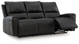 Glossmore - Reclining Sofa - Black