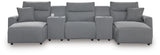 Modmax II - Reclining Sectional - Salt And Pepper
