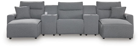 Modmax II - Reclining Sectional - Salt And Pepper