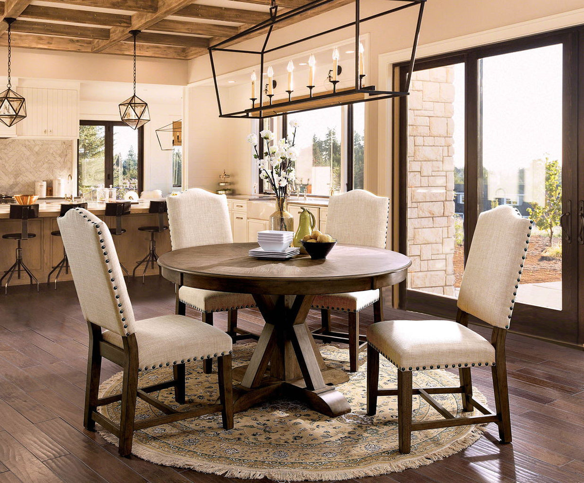 LOCHLAKE 5 Piece Round Dining Set
