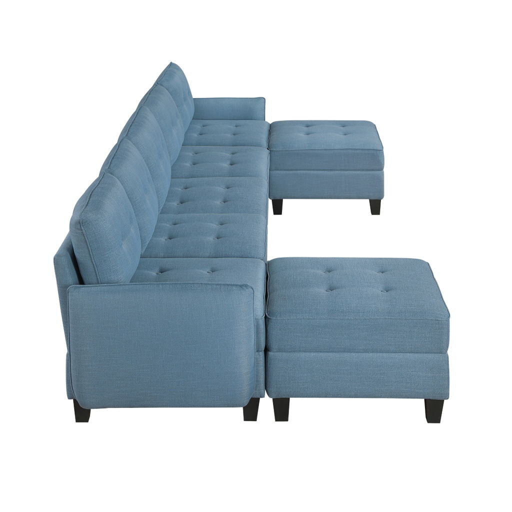 Garren - Sectional With Storage And Ottoman