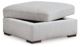 Gabyleigh - Ottoman With Storage - Nickel