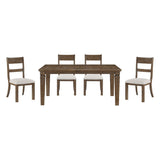 Quinn - 5 Piece Set (Table & 4 Side Chairs) - Dark Brown