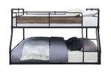 Cordelia - Full/Queen Bunk Bed - Antique Oak, Sandy Black & Dark Bronze Hand-Brushed