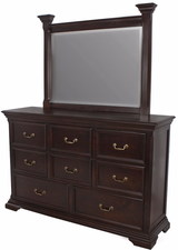 Fabian Dark Brown Platform Poster Storage 6-PC Bedroom Set