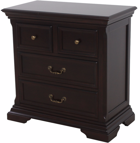 Fabian Dark Brown Platform Poster Storage 6-PC Bedroom Set