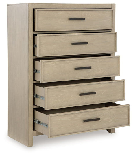 Calmoro - Five Drawer Chest - Gray