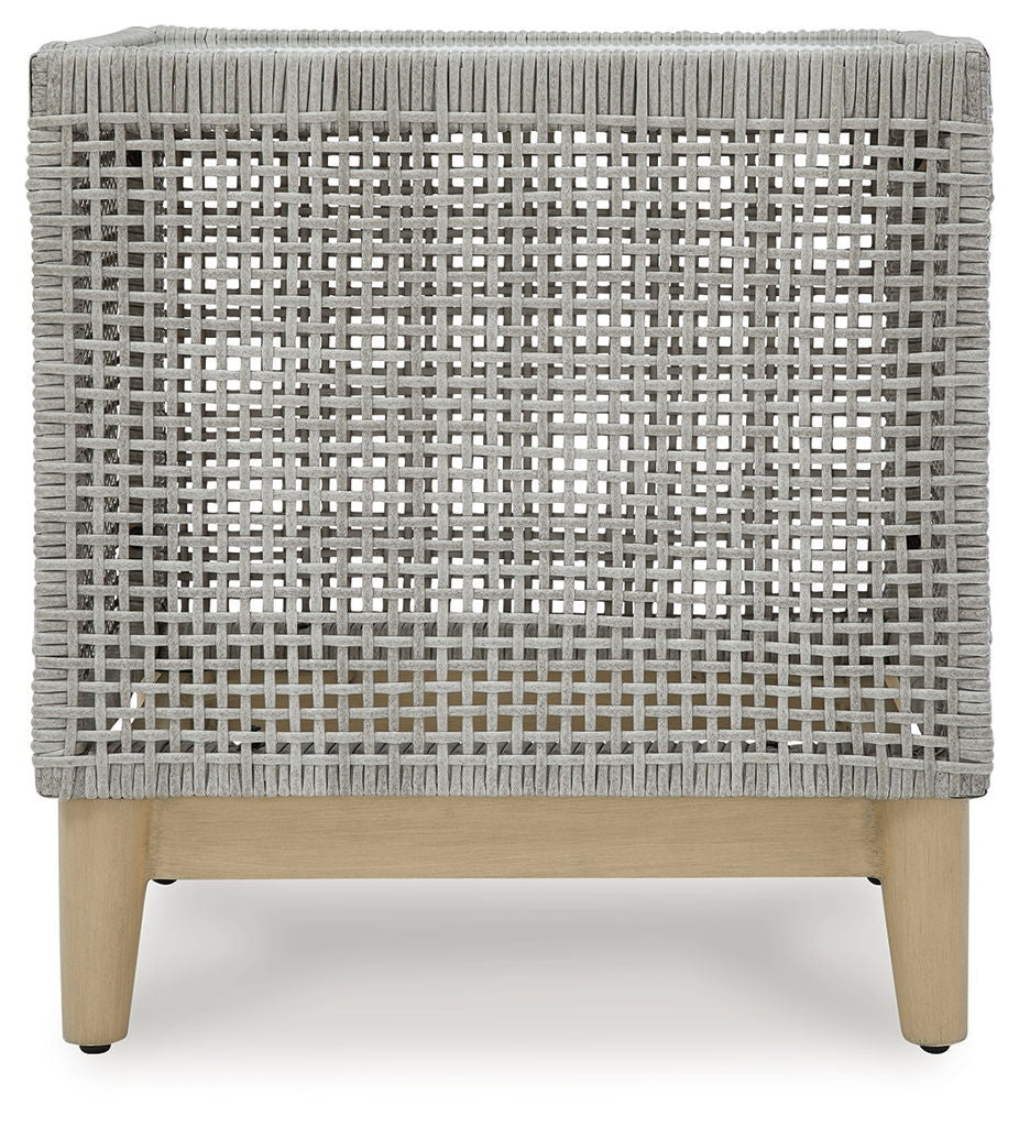 Seton Creek - Square End Table - Gray