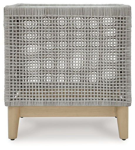 Seton Creek - Square End Table - Gray