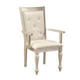 Celandine - Arm Chair (Set of 2) - Gold / Silver / Champagne