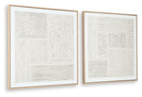 Andorfield - Wall Art Set (Set of 2) - Beige / Black / White