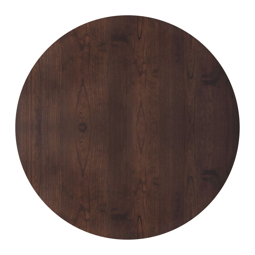 Tioga - 47" Round Table - Brown Cherry
