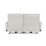 Salida - Power Double Reclining Loveseat With Power Headrests - White