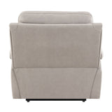 Chriki - Power Recliner With Lift & Heating & Massage - Beige Chenille & Black