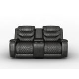 Putnam - Power Double Reclining Loveseat With Center Console, Receptacles And USB Ports