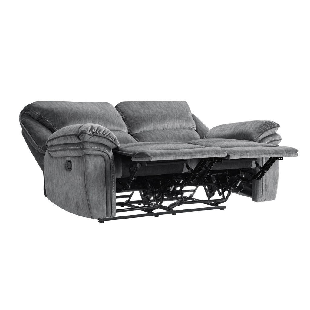 Muirfield - Double Reclining Loveseat - Gray
