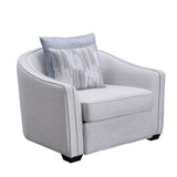 Mahler II - Chair With 2 Pillows - Beige Linen