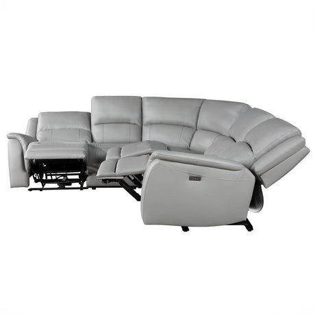 Alexandria - Leather Power Sectional