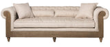 Federick White Tufted Sofa