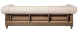 Federick White Tufted Sofa