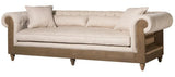 Federick White Tufted Sofa