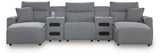 Modmax II - Reclining Sectional - Salt And Pepper