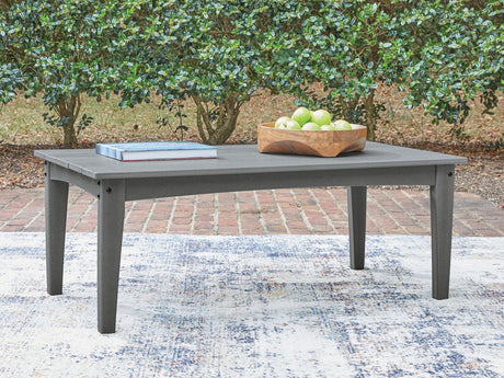 Cove Beach - Rectangular Cocktail Table - Gray