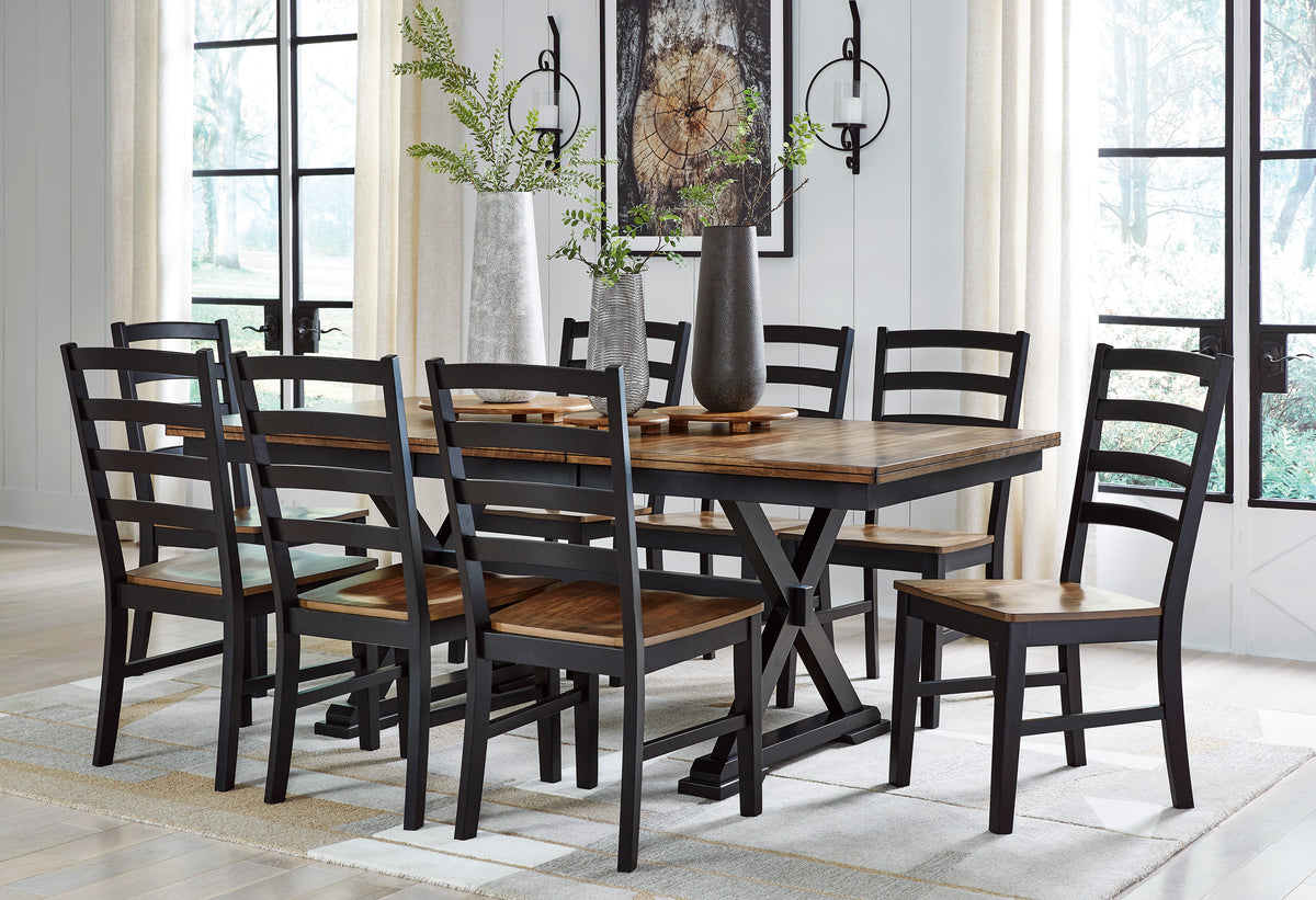 Fleetwood Dining Table and 8 Chairs