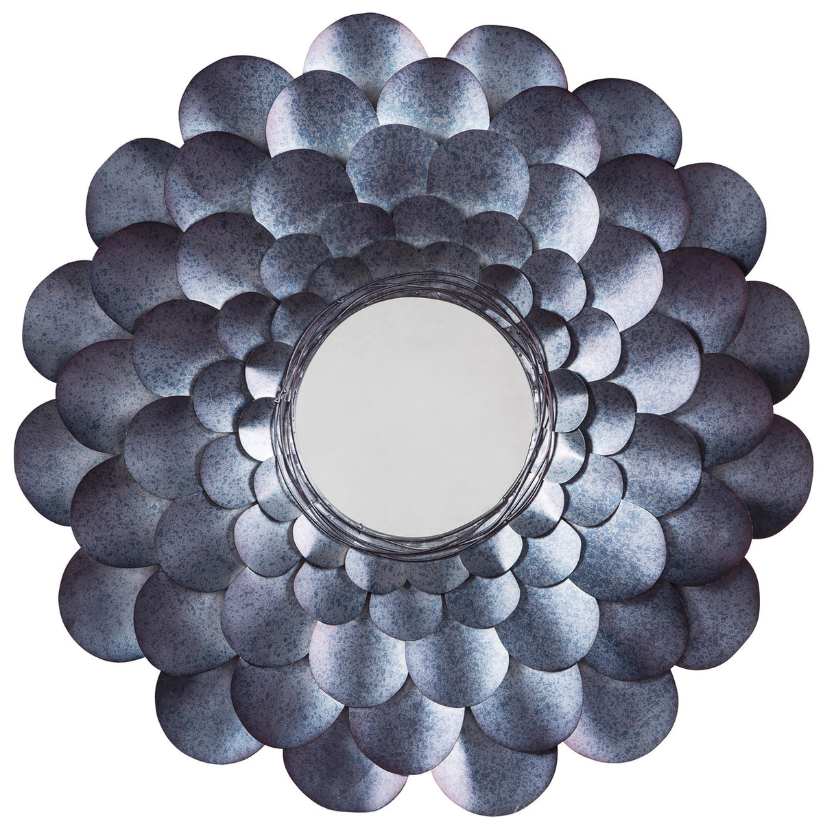 Flower Blue Accent Mirror