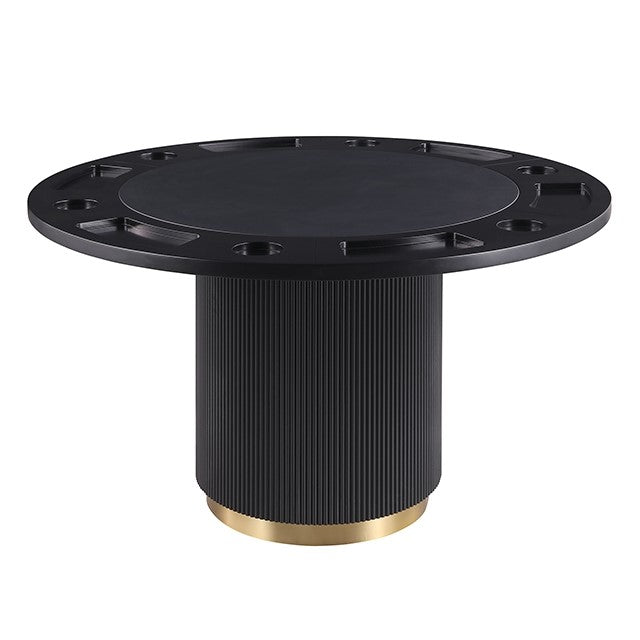 Monaco 5-PC Black/Gold Game Dining Set