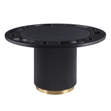 Monaco 5-PC Black/Gold Game Dining Set