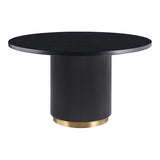Monaco 5-PC Black/Gold Game Dining Set
