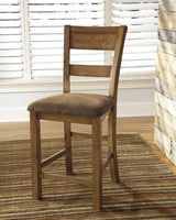 Garrett Light Brown Counter Height Set